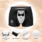 Caleçon homme avec nom et date Cadeau d'anniversaire de mariage pour les garçons d'honneur