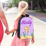 Personalised Cute Cartoon Characters Multicolour Backpack Lunch Bag Pencil Case Set with Name Back to School Birthday Gift for Boys Girls
