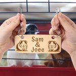 Gepersonaliseerde schattige cavia houten plaquette met naam huisdier benodigdheden vakantie verjaardagscadeau voor dierenliefhebbers