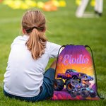 Personalised 3D Cartoon Dinosaur Fantasy Unicorn Portable Drawstring Backpack Bag with Name Daily Use Travel Accessories Birthday Gift for Kids