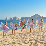 Toalla de playa personalizada con diseño floral retro y nombre estilo bohemio de secado rápido regalo de cumpleaños y fiestas para chicas y mujeres