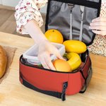 Personlig, flerfarget, isolert matpose med navn, daglig reise, tilbake til skolen, bursdagsgave til gutter og jenter