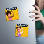 Personalized We Can Cook It Funny Face Photo Acrylic Fridge Magnet with Name Home Decor  Birthday Gift for Cooking Enthusiasts