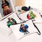 Trousse de maquillage personnalisée avec nom et dragonne pour les amateurs de hip-hop.