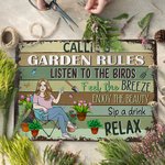 Henkilökohtainen Retro Puutarha Sarjakuvahahmo Metalli merkki nimi Garden Decor Syntymäpäivä Vuosipäivä lahja perheelle puutarhanhoito ystäville