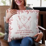 Toile De Jouy Personnalisée Housse d'Oreiller avec Noms Décoration d'Intérieur Cadeau d'Anniversaire pour Couple Famille