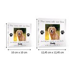 Personalisierte Acryl-Gedenktafel mit Pfotenabdrücken Haustier-Foto Namen und Zeit Wohndekoration Erinnerungsstück Geschenk für Tierhalter