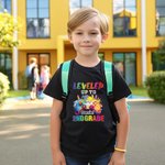 Personalized Gamepad Ink Splashing Design T-shirt Sweatshirt Hoodie with Name and Grade Back to School Birthday Gift for Boys Girls