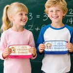 Personalized Cartoon Character Double Layer Pencil Case with Name and Text School Supplies Back to School Birthday Gift for Teacher Children