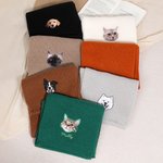 Personalised Embroidered Pet Face Photo Soft Warm Scarf with Name Fashion Accessory Birthday Gift for Pet Owner Lover
