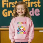 Personalized Gamepad Ink Splashing Design T-shirt Sweatshirt Hoodie with Name and Grade Back to School Birthday Gift for Boys Girls