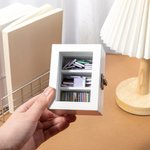 Personalized Shake Away Your Anxiety Miniature Bookshelf with Text and 60 Pcs Mini Books Home Library Decor Birthday Gift for Bookworms