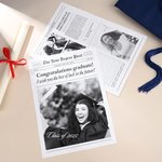 Personalised Graduation Newspaper Vintage Wrapping Paper with Text and Photo for Flower Bouquet Graduation Gift for High School College Graduates