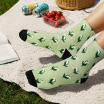 Personalized Birth Flower Soft Breathable Ankle Mid-Calf Socks Birthday Christmas Gift for Family Friends
