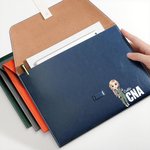 Personalizzato personaggio dei cartoni animati impermeabile cartella nome in pelle PU con chiusura a fibbia Regalo di compleanno di gratitudine per il personale medico infermieristico