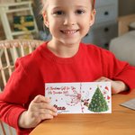 Personalized Santa Elk Snowman Design Christmas Card Money Wallet with Envelope for Cash Christmas Gift for Family Kids