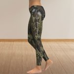 Personalized Birth Flower Stretch Leggings Yoga Pants with Name Daily Sports Accessories Birthday Anniversary Gift for Women Girls