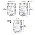 Personalized Toile De Jouy Style Acrylic Canvas Wedding Welcome Sign Poster with Names Wedding Gift for Bride Groom