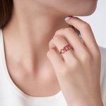 Anello personalizzato Sorority con lettere greche smaltate e testo inciso Bid Day Graduation Birthday Gift per amiche ragazze
