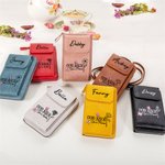 Gepersonaliseerde God zegt dat ze is Crossbody Tas Portemonnee met Geboorte Bloem Draagbare Reizen Dagelijks Gebruik Verjaardag Verjaardagscadeau voor Vrouwen