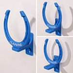 Personalized Horseshoe Multicolor Hat Rack Holder with Text Wall Decor Housewarming Birthday Gift for Cowboy