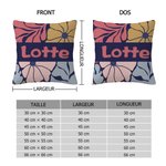 Taie d'Oreiller Personnalisée avec Nom et Design de Fleurs Décoration Intérieure Cadeau Anniversaire Emménagement pour Amis Femme