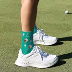 Personalized Golf Ball Club Lucky Number Face Photo Soft Breathable Mid-Calf Socks Anniversary Birthday Gift for Men Golf Players