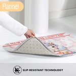 Personalisierte niedliche Badewanne Cartoon Tier Anti-Rutsch-Türmatte mit Namen und Text Housewarming Geburtstag Geschenk für Familie Freund