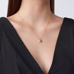 Personalized 1-8 Marquise Birthstones Necklace Dainty Jewelry Birthday Mother's Day Anniversary Gift for Women