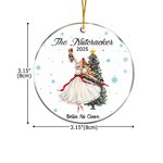 Personlig Nötknäpparen Clara Balettdansör Julprydnad med namn och år Julgransdekoration Balett Recital Present till Ballerina Girl
