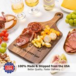Personalized Forget Mother’s Day Love You Everyday Engraved 1-8 Names Charcuterie Cutting Board with Handle Made in USA Mother’s Day Gift for Women