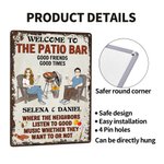 Personalized Cartoon Character Metal Hanging Painting Sign with Name and Title Outdoor Decoration Anniversary Birthday Gift for Family