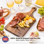 Personalized Engraved Tree of Life Reversible Cheese Charcuterie Grip Cutting Board with Text Date Made in USA  Housewarming Wedding Gift for Family