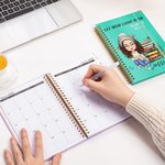 Planner 2026 personalizzato con personaggio in stile cartone animato con pagine settimanali e mensili regalo di compleanno per famiglia