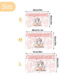 Personalisierte niedliche Badewanne Cartoon Tier Anti-Rutsch-Türmatte mit Namen und Text Housewarming Geburtstag Geschenk für Familie Freund