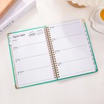Planner 2026 personalizzato con personaggio in stile cartone animato con pagine settimanali e mensili regalo di compleanno per famiglia