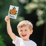 Personalized Cartoon Halloween Pumpkin Kids Paint Kit with Name Educational Toys Trick or Treat Halloween Party Gift for Boys Girls