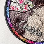 Personalized Stained Glass Style Pet Portrait Photo Suncatcher Ornament with Name Window Balcony Memorial Hanging Decor Birthday Gift for Pet Lovers