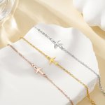 Personalised Airplane Engraved Name Bracelet Dainty Women Jewellery Anniversary Birthday Gift for Travel Lovers Pilot Mom Flight Attendants