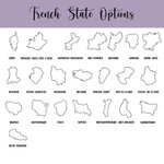 Personalised Birthday Flower I Miss You Face Acrylic Hanging Decoration with Name and Region Home Decoration Birthday Anniversary Gift for Friends