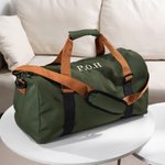 Nom brodé personnalisé Sac de voyage imperméable avec compartiment pour chaussures et bandoulière Accessoires de voyage Sport Gym Cadeau pour hommes