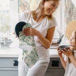 Personalized Retro French Toile De Jouy Waffle Tea Towel with Initial and Name Kitchen Decor Wedding Engagement Gift for Newlyweds Couple