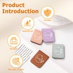 Personalized Birth Flower Magnetic Leather Bookmark Clip with Name Birthday Gift for Book Lovers Bookworms