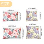 Personalised Danish Flower Soft Throw Pillow with Embroidered Name and Dotted Backing Home Decor Holiday Birthday Gift for Women Girls