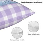 Taie d'Oreiller Personnalisée avec 1-5 Personnages Dessins Animés Décoration de Maison Cadeau Anniversaire Pendaison Crémaillère Cadeau pour Famille