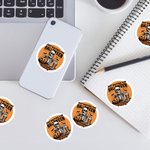 Personalizzato Aspettando Halloween Uomo Scheletro Adesivi impermeabili con nome Festa Decor Halloween Regalo di vacanza per gli amici della famiglia