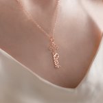 Personalizada Santa Cruz Nombre Collar Dainty Joyería Cumpleaños Aniversario de regalo para las mujeres