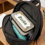 Personalisiertes Niedliches Dinosaurier Federmäppchen mit Namen Große Kapazität Einschulung Schulanfang Geburtstag Geschenk für Jungen Mädchen