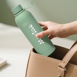 Bouteille d'Eau en Acier Inoxydable Personnalisée avec Nom et Icône Gravés Cadeau Anniversaire Rentrée Scolaire pour Amis Famille