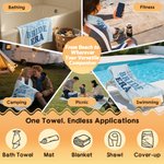 Personalised In My Bride Era Quick Dry Oversized Microfiber Beach Towel Summer Essential Engagement Bridal Shower Wedding Party Gift for Women